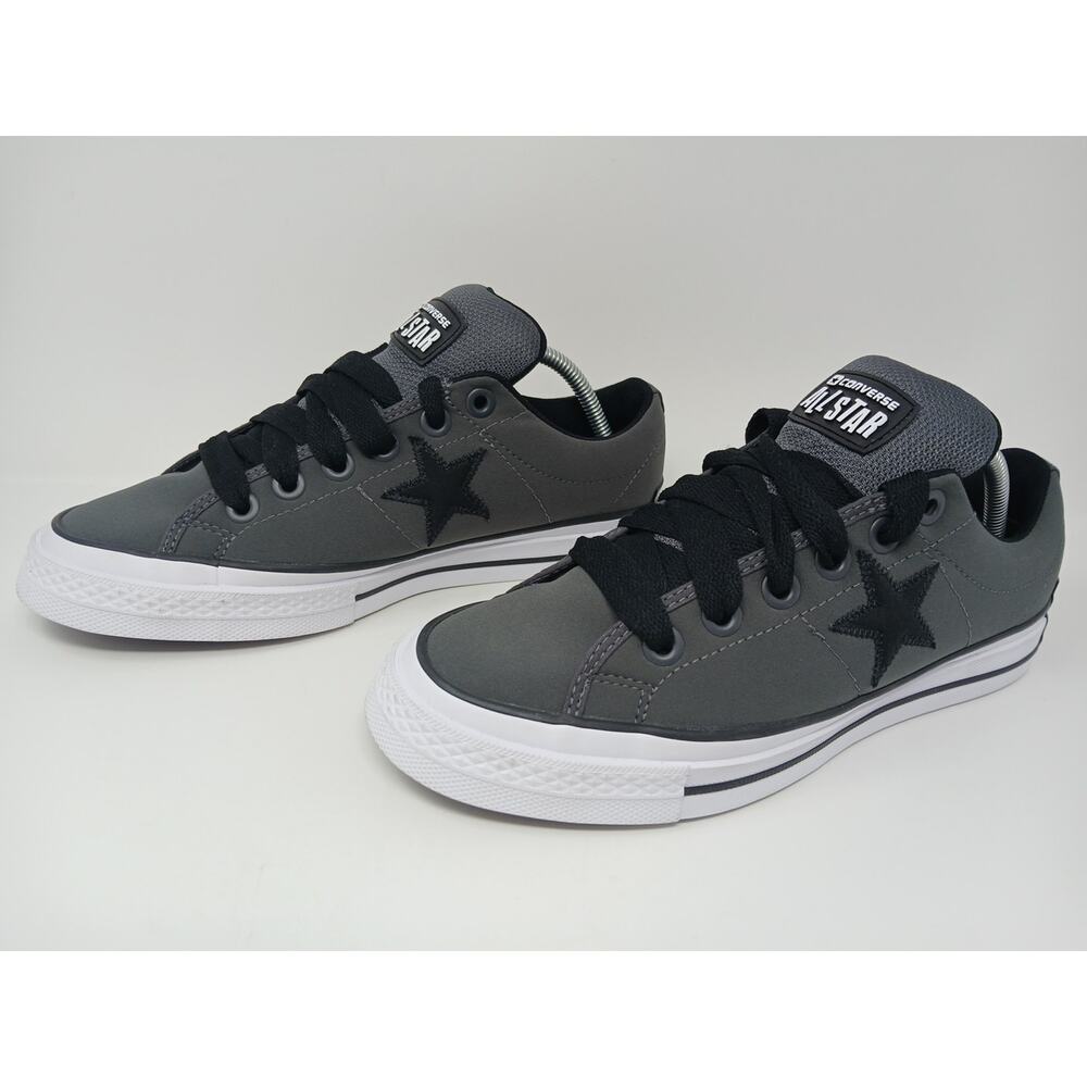 Converse Unisex Star Low Puff Dark Matter Gray Canvas Sneakers Mens 9/Women 10.5 - Picture 4 of 15